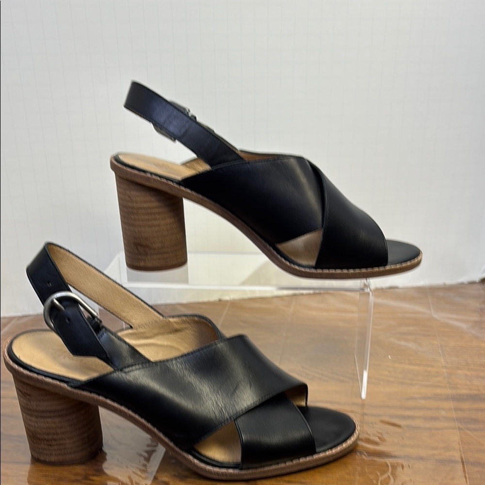 Madewell Leather Slingback Heeled Sandals